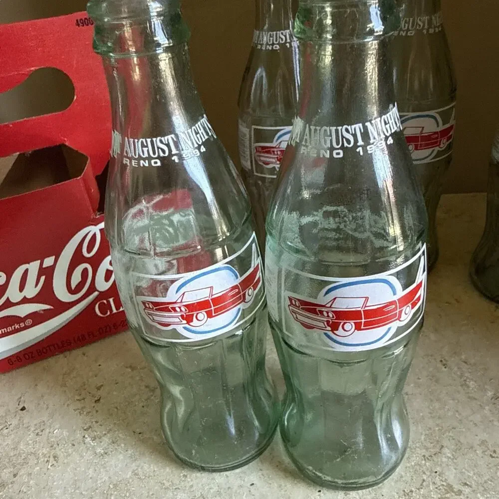 Coca-Cola Classic Bottles Raley’s Hot August Nights Lot Of 5